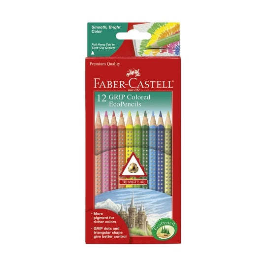 Calico Toy Shoppe - 6 ct Triangular Handle Paintbrush Set from Faber-Castell