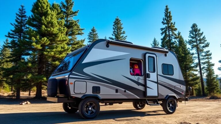 a frame camping trailer