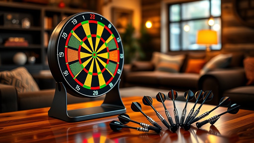 adjustable sturdy portable dartboard