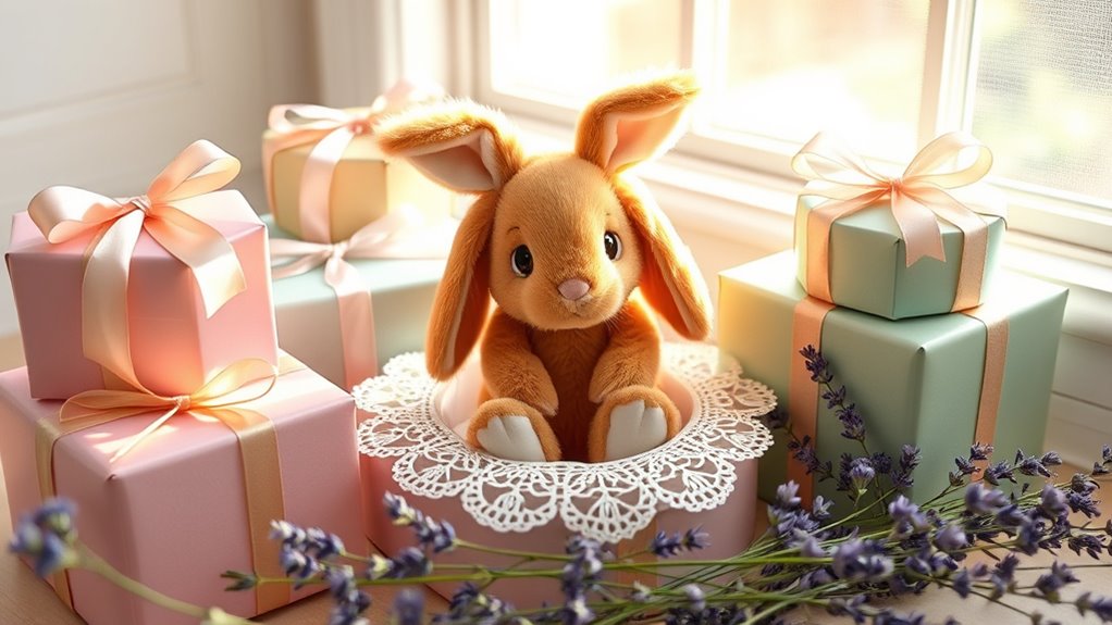 adorable personalized plush bunny