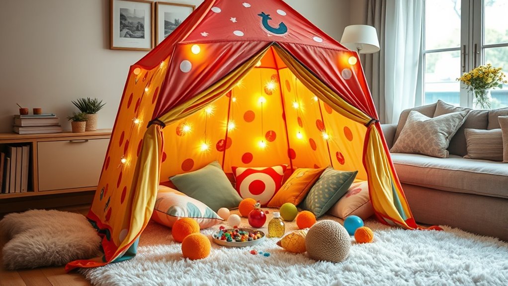 calming imaginative play space