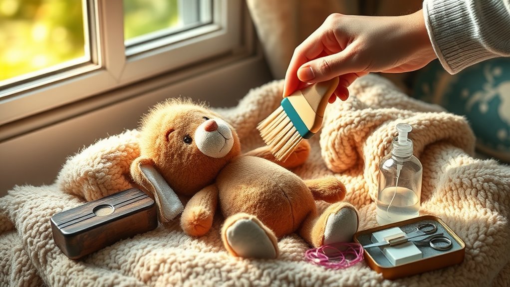 caring for toothless toy