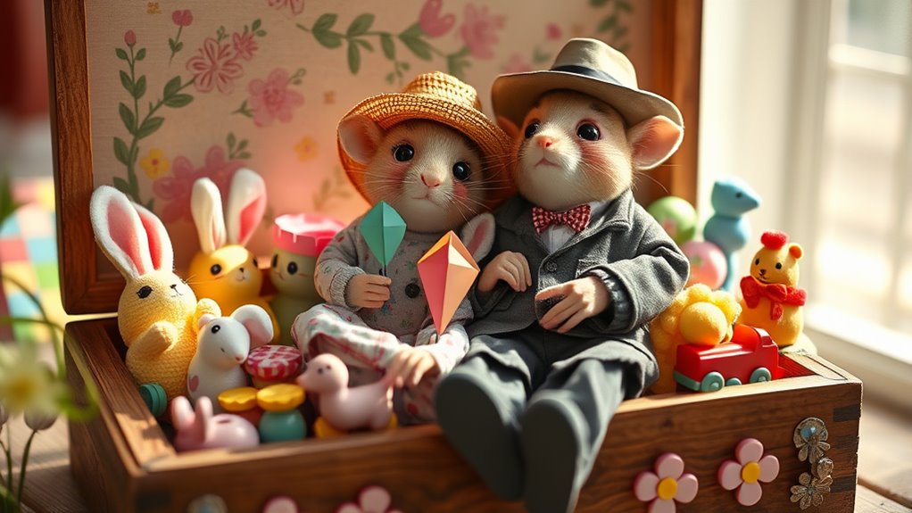 charming heirloom mice toys