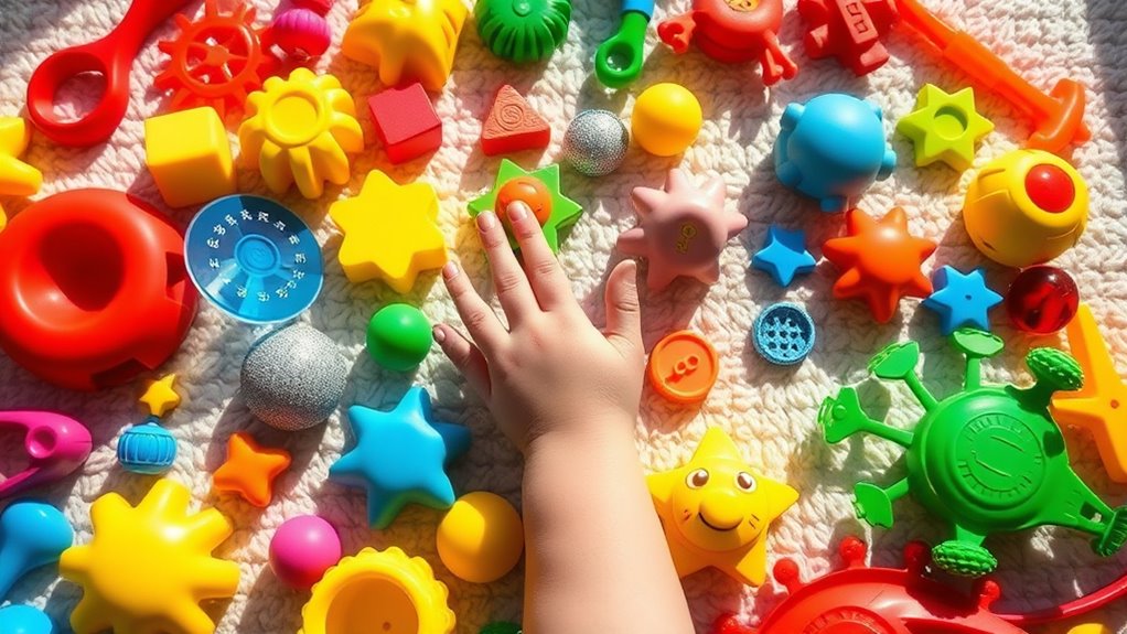 colorful sensory toys enhance development