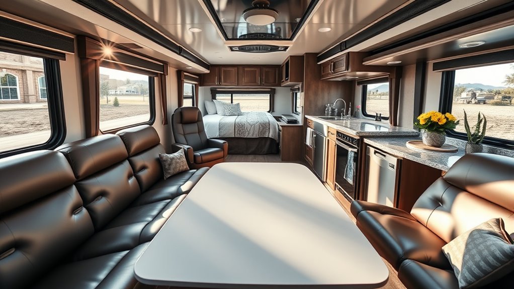 comfort enhancing toy hauler features