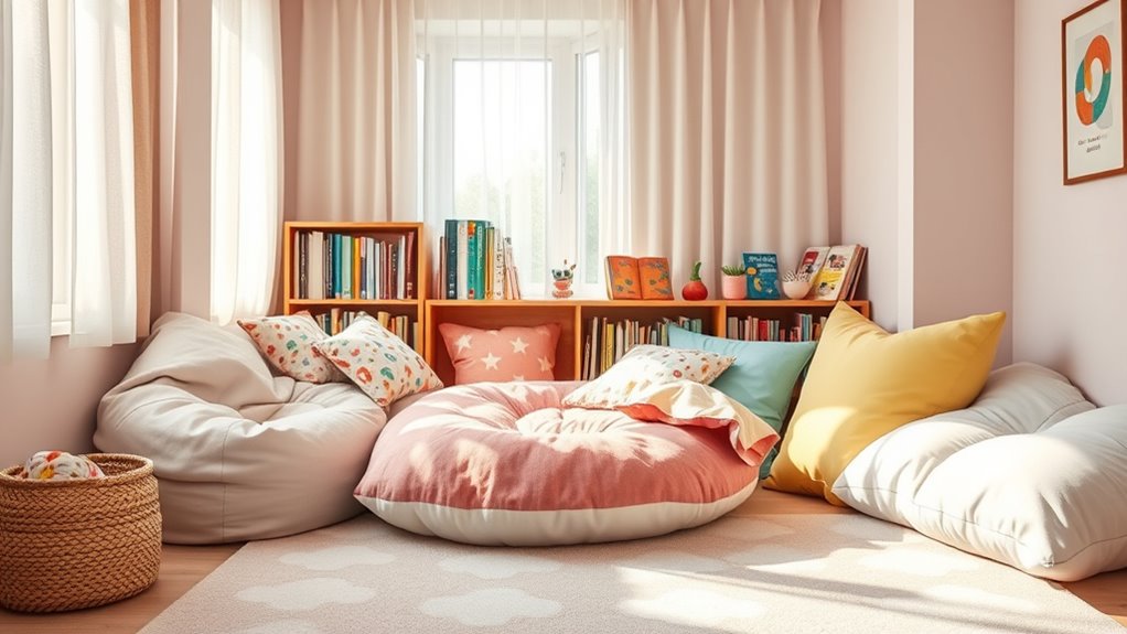 cozy soft seating nook