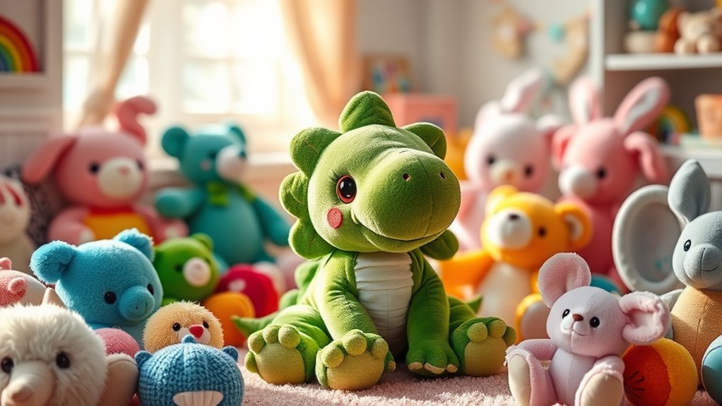 cuddly dinosaur plush companion