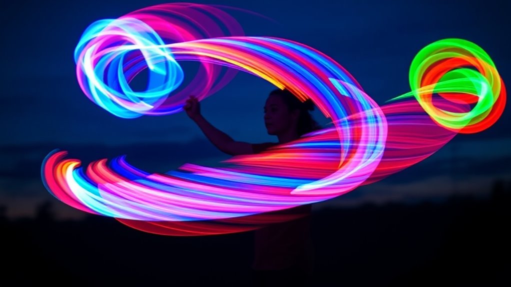 customizable led flow toys
