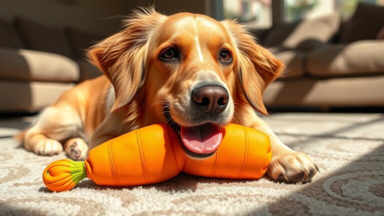dog exhibiting comfort behavior