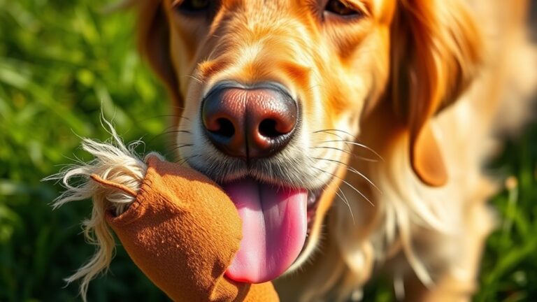 dog licking toy behavior