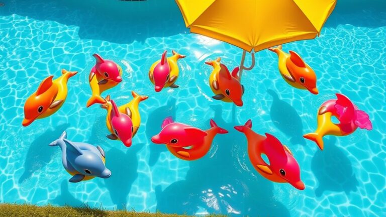 dolphin themed inflatable pool toys