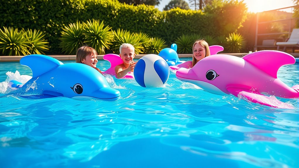 dolphin themed pool game activities