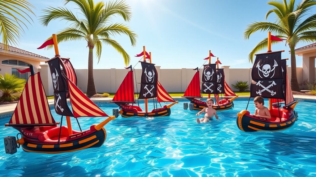 durable colorful pirate inflatables