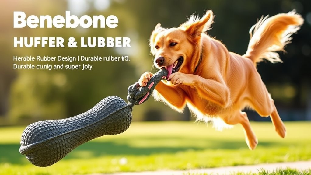 durable rubber tug toy