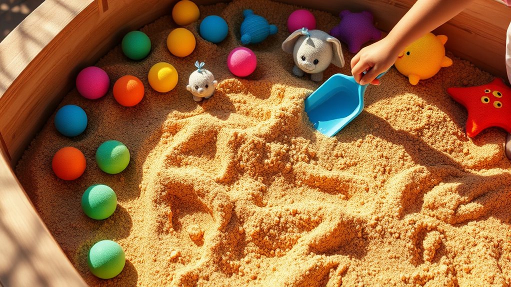durable sensory play sandbox
