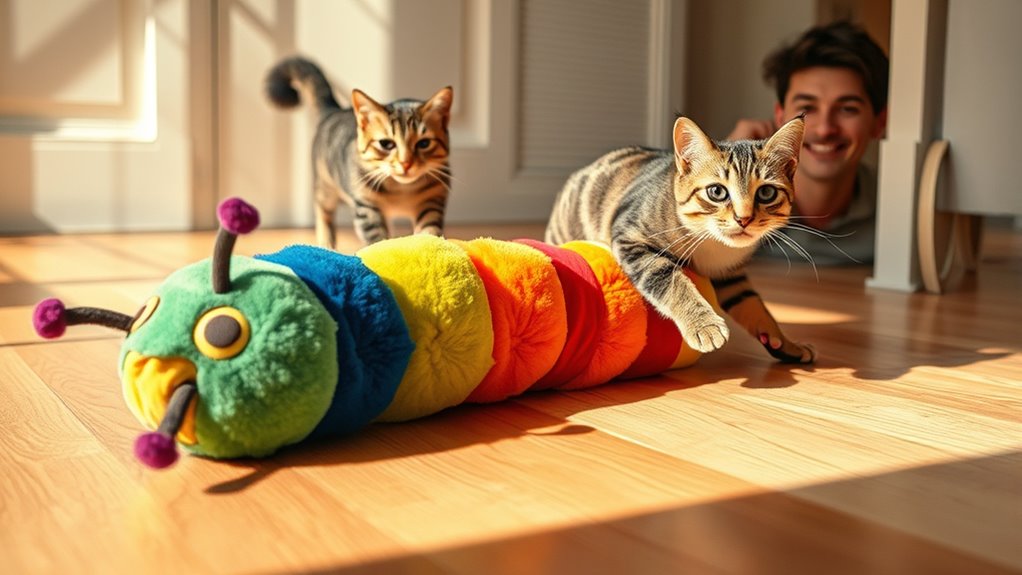 engaging playful cat toy