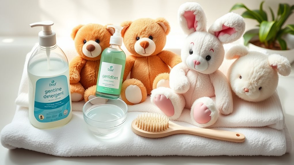 gentle washing for plush toys