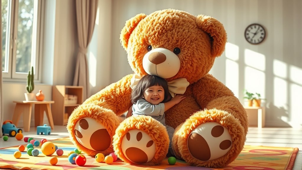 giant cuddly teddy bear