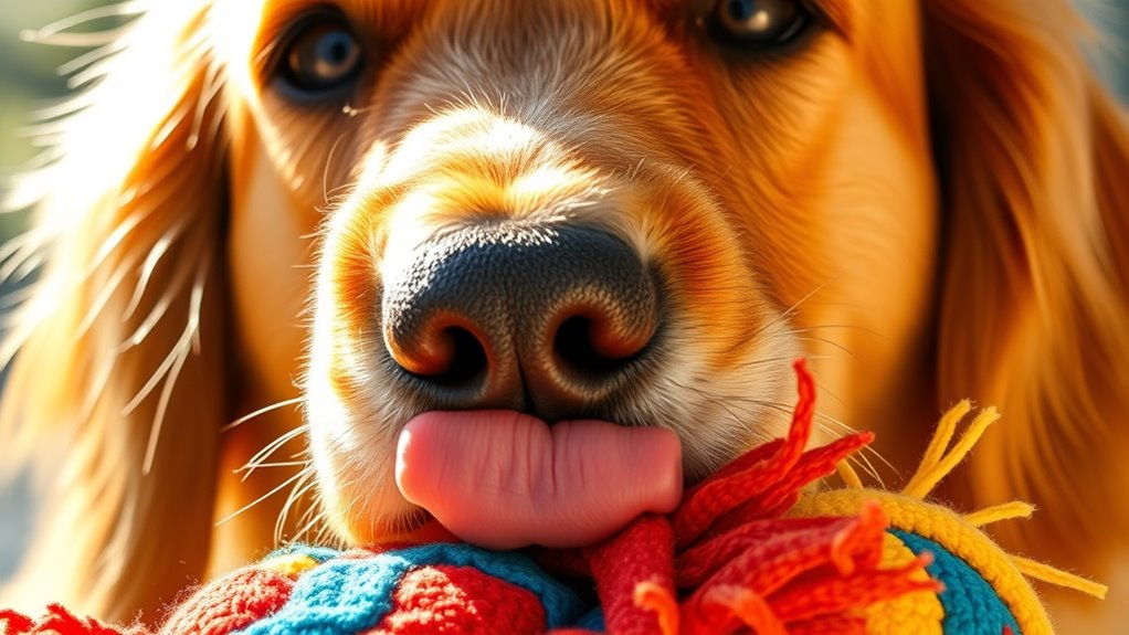 instinctual toy licking behavior