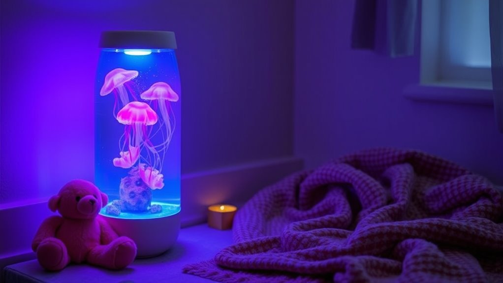 mesmerizing therapeutic jellyfish lamp