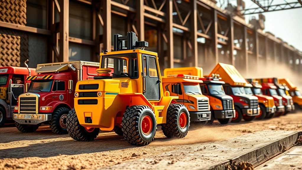 realistic forklift toy experience