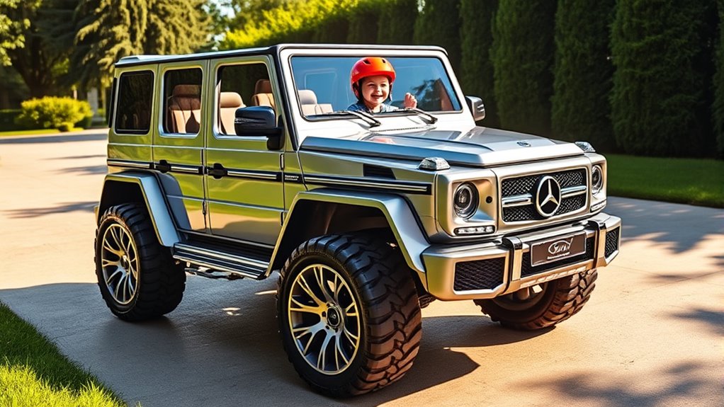 realistic luxury ride on jeep