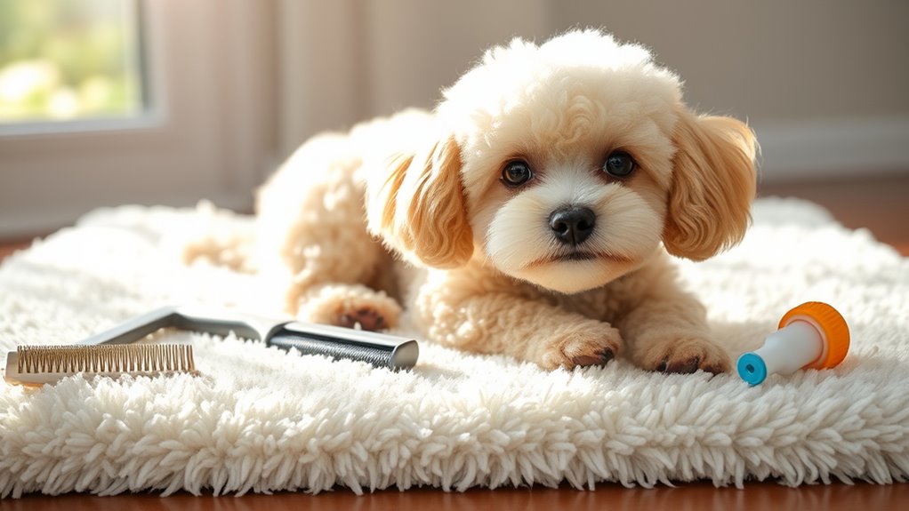 regular brushing and grooming