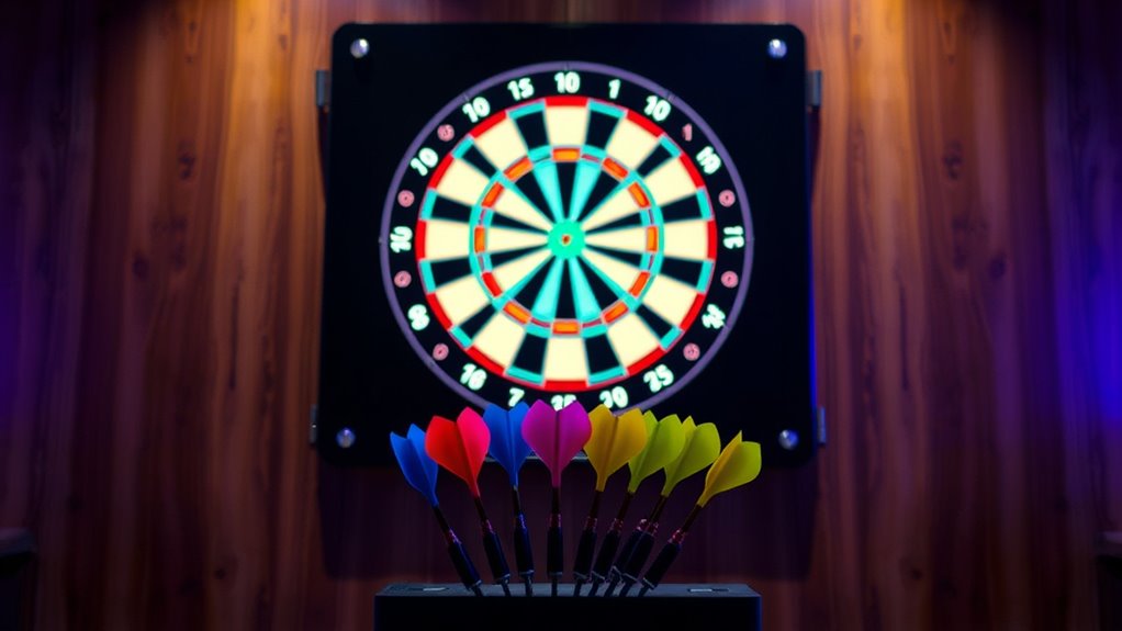 regulation size electronic dartboard