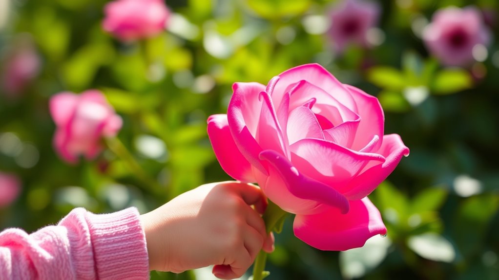rose toy visual action