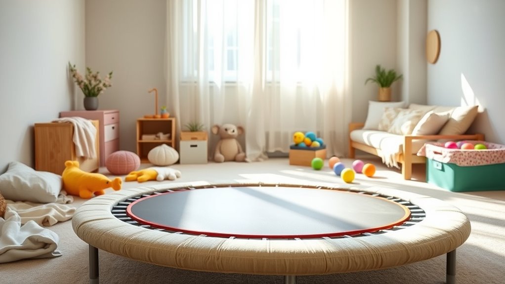 safe durable family trampoline