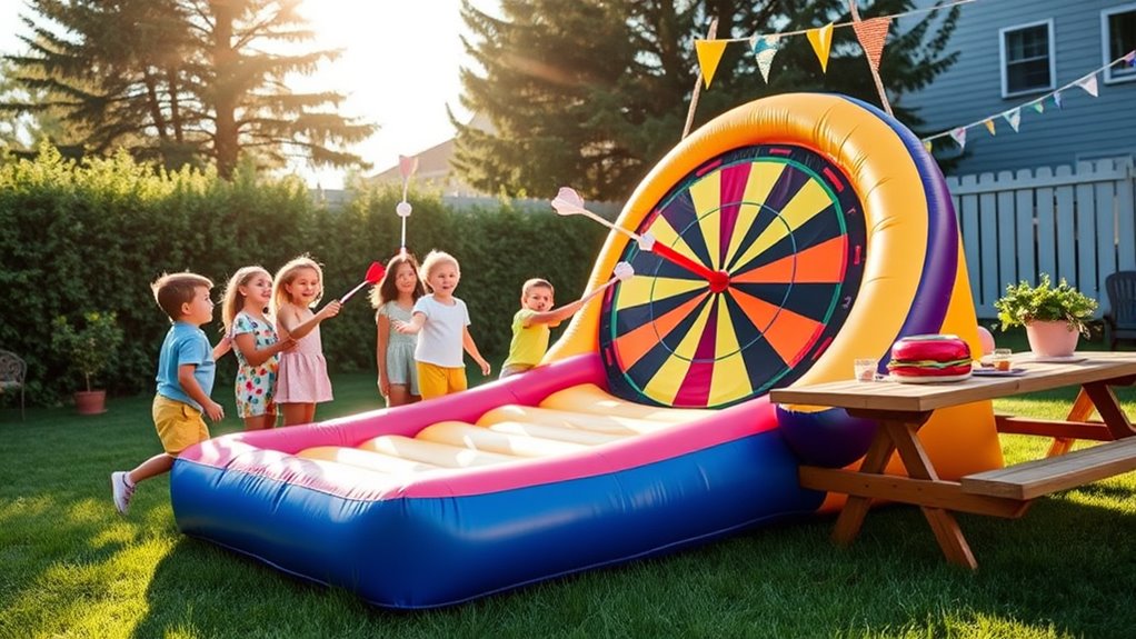 safe inflatable dart boards