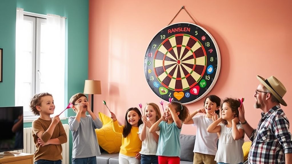 safe magnetic dart board