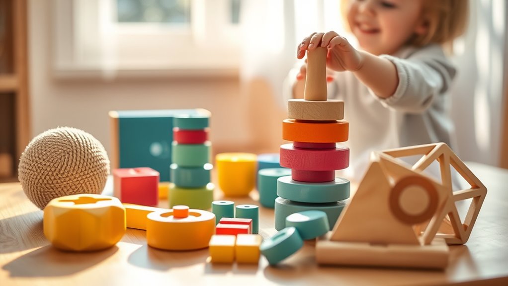 self correcting natural materials toys