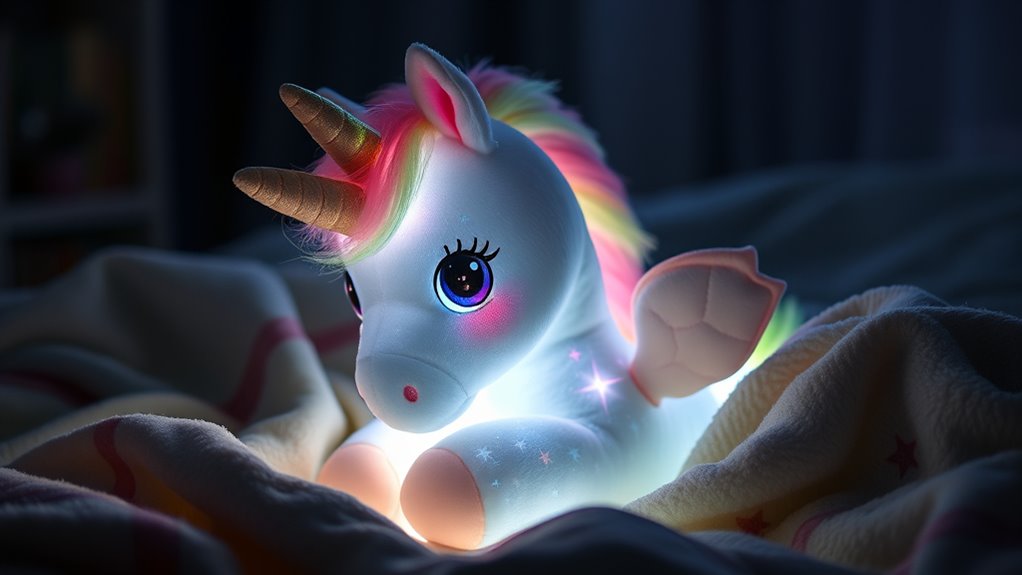 soothing glowing unicorn comfort