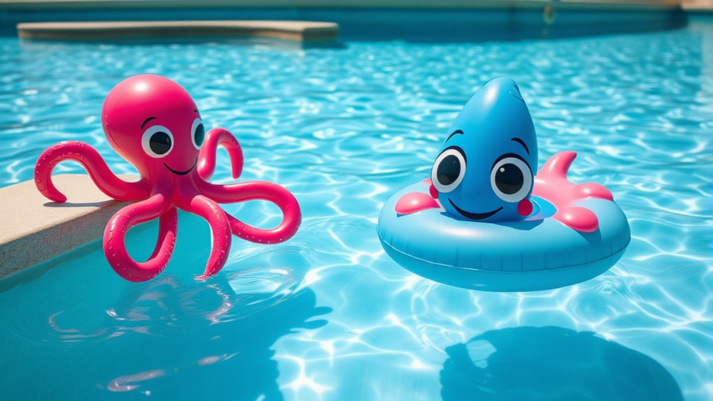 squid floatables for summer fun