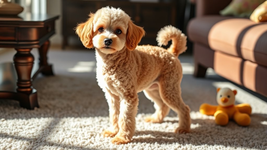 toy poodle height standards