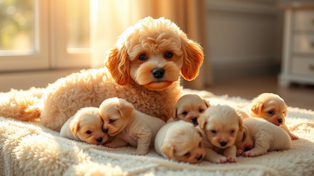 toy poodle litter size