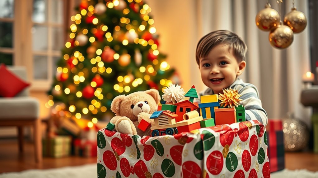 unwrapping gifts creating joy