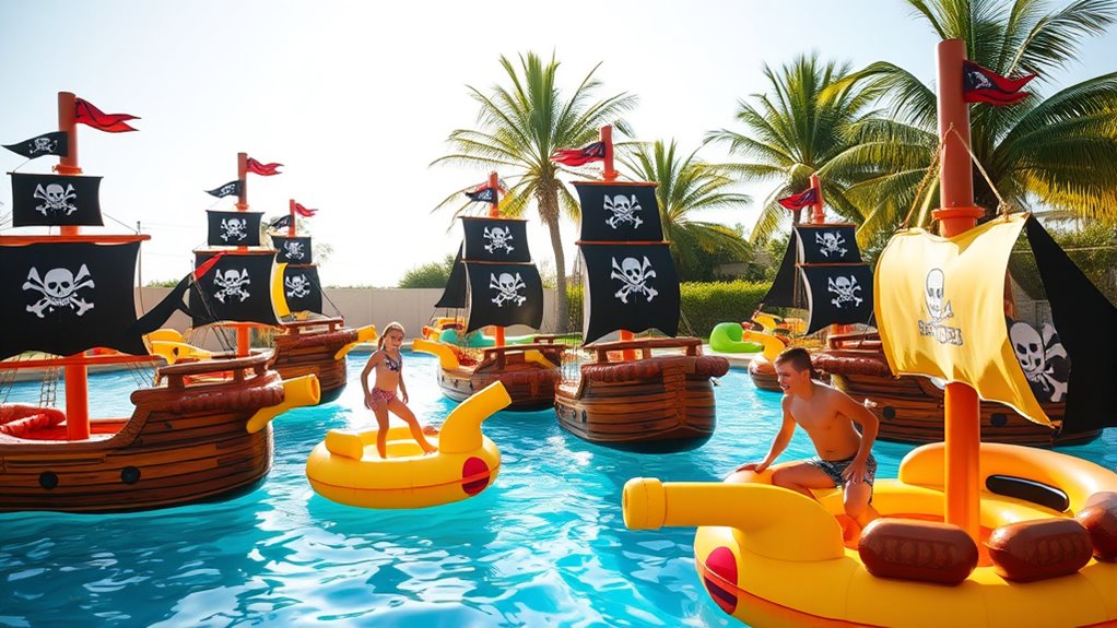 vibrant inflatable pool toys