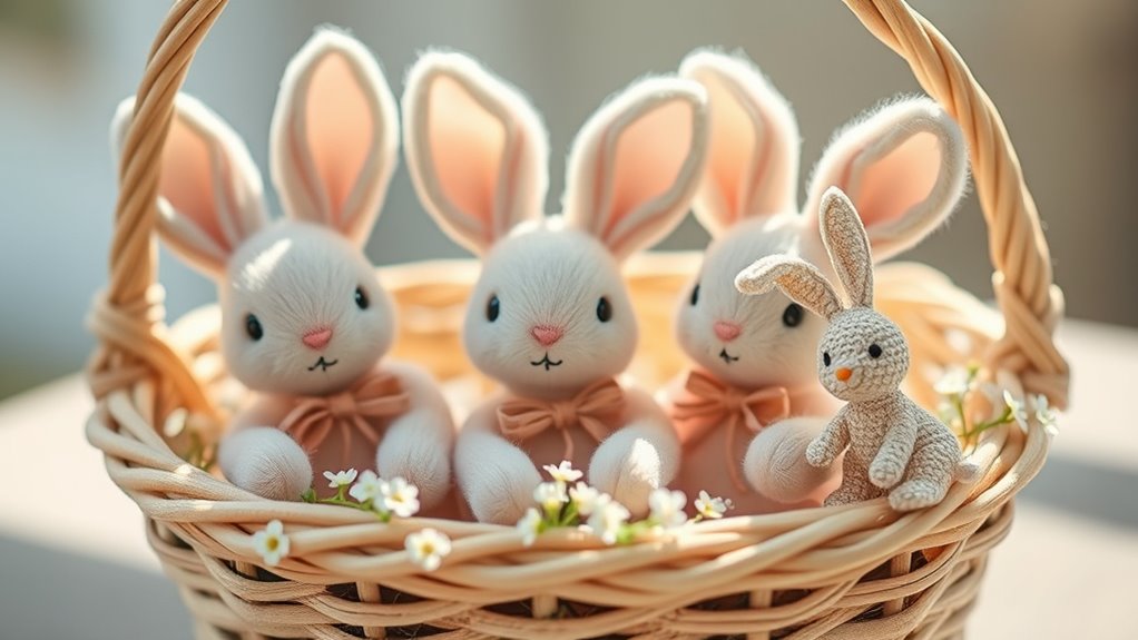 whimsical bunny bag charm