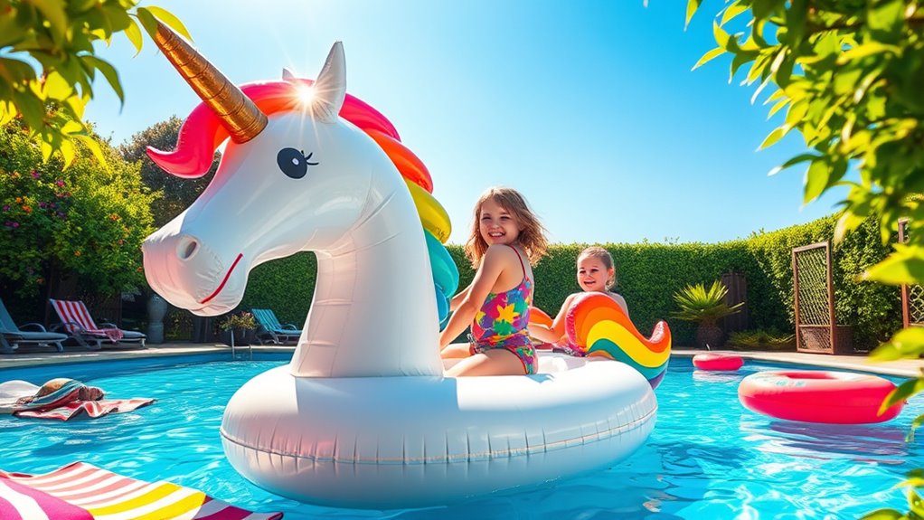 whimsical durable pool fun
