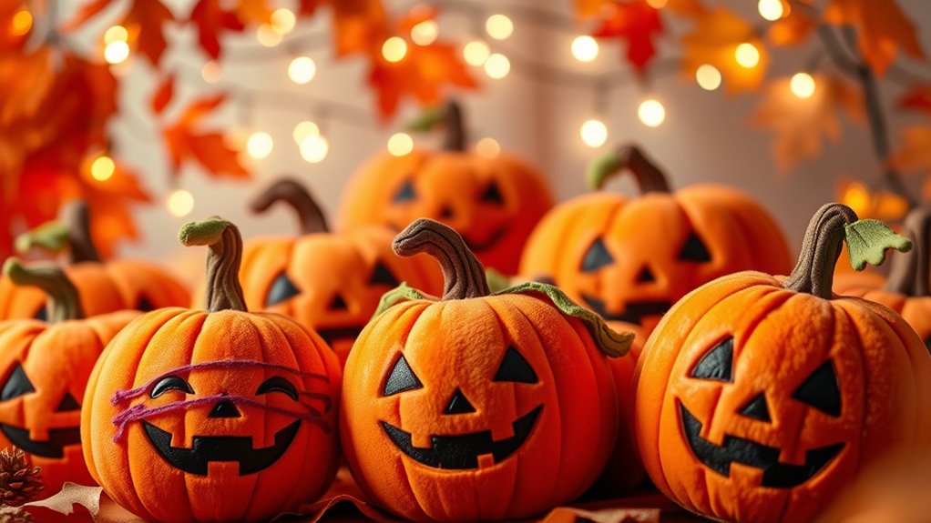whimsical plush pumpkin toys
